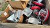CHICKEN FEED SYSTEM HOPPERS, FEED BINS, CORNERS, MISC. MOTORS - 3