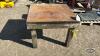 BENCH WITH 1/4IN STEEL PLATE TOP - 2