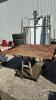 STEEL WORK BENCH ON WHEELS