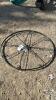 36IN DIAMETER DECORATIVE METAL HANGING WHEEL