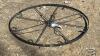 36IN DIAMETER DECORATIVE METAL HANGING WHEEL - 2