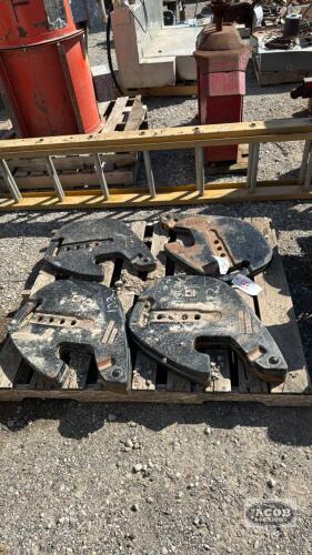 (6) AGCO 100LB TRACTOR WEIGHTS