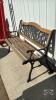 50IN WIDE PARK BENCH WITH CAST IRON ENDS - 2