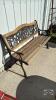50IN WIDE PARK BENCH WITH CAST IRON ENDS - 3