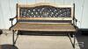 50IN WIDE PARK BENCH WITH CAST IRON ENDS - 4