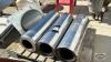 (3) LENGTHS OF 7IN INSUL.STOVE PIPE W/ ROOF FLANGE - 4