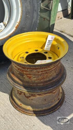 (2) 16IN X 8IN FRONT 8 BOLT RIMS