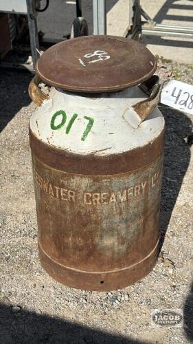 TEESWATER CREAMERY MILK CAN