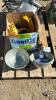 (2) METAL WATER BOWLS WITH PARTS
