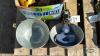 (2) METAL WATER BOWLS WITH PARTS - 3