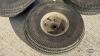 (4) SMALL PNUEMATIC TIRES ON RIMS - 2