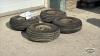 (4) SMALL PNUEMATIC TIRES ON RIMS - 3