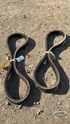 (2) APPROX. 3IN WIDE BELTS