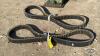 (2) APPROX. 3IN WIDE BELTS - 2