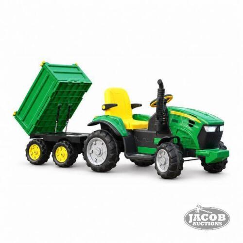 SHOK TIPTOP KIDS ELECTRIC TRACTOR AND TIP TRAILER
