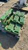 (10) JOHN DEERE SUITCASE WEIGHTS WITH BRACKET