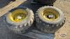 (4) FIRESTONE 7.50-16 TIRES ON 6 BOLT RIMS - 3