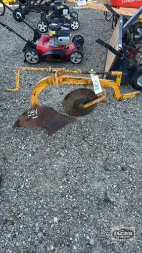 SINGLE FURROW GARDEN PLOW