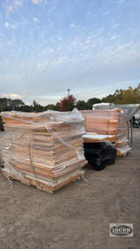 3 SKIDS OF INSULATED door PANELS