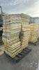 2 SKIDS OF 24IN X 24IN YELLOW NURSERY SLATS