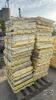2 SKIDS OF 24IN X 24IN YELLOW NURSERY SLATS - 4