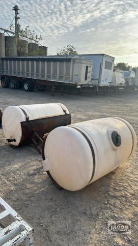 PAIR OF 300 GALLON SADDLE TANKS