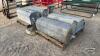 LOT OF 4 - 4FT GALVANIZED WATER TIP TROUGHS - 3