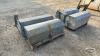 LOT OF 4 - 4FT GALVANIZED WATER TIP TROUGHS - 4