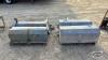 LOT OF 4 - 4FT GALVANIZED WATER TIP TROUGHS - 5