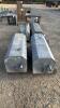 LOT OF 4 - 4FT GALVANIZED WATER TIP TROUGHS - 7