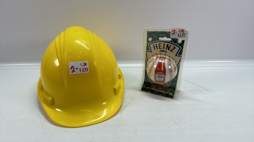 Heinz Baseball and Hard Hat