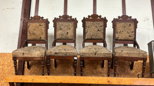 4 Matching Antique Parlour Chairs