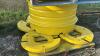 SET OF JOHN DEERE RIMS AND WHEEL WEIGHTS - 2