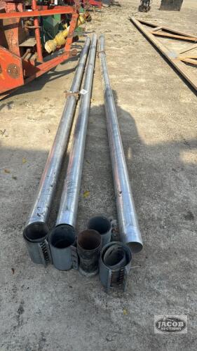 APPROX. 60FT OF 5IN ALUMINUM BLOWER PIPE