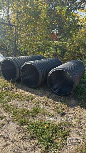 3 - 30IN SECTIONS OF POLY CULVERT
