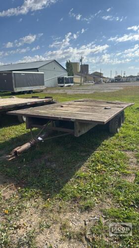 18.5FT X 8FT TANDEM WOODEN FLAT DECK TRAILER