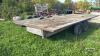 18.5FT X 8FT TANDEM WOODEN FLAT DECK TRAILER - 4