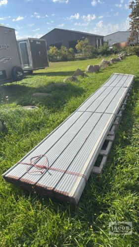 APPROX. 25 - 22FT SHEETS OF USED SHED STEEL