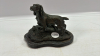 Metal Spaniel Figurine -6in Long