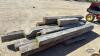 LOT OF USED WOODEN POSTS AND BEAMS - 5