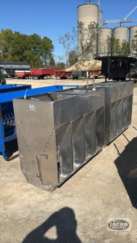 2 - 4FT X 23IN STAINLESS CRYSTAL SPRINGS FEEDERS