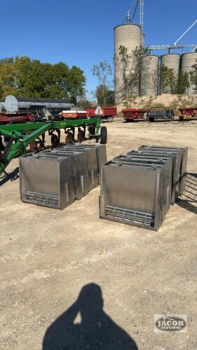 8 - 30IN X 11IN STAINLESS HOG FEEDERS