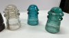 7 Insulators -2 Porcelain and 5 Glass - 5