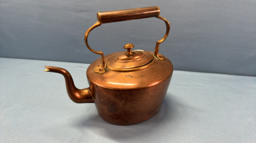 Copper Tea Kettle -10in High