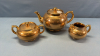 Burslem 3 Piece Tea Set -Tea Pot is 5in High