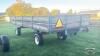 19FT X 8FT FLAT RACK WAGON WITH 22IN SIDE RACKS - 3