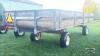 19FT X 8FT FLAT RACK WAGON WITH 22IN SIDE RACKS - 4