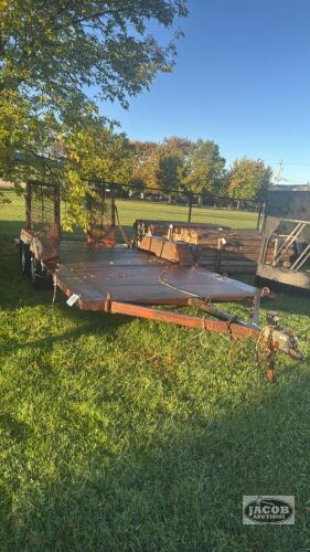 15.5FT X 8FT TANDEM FLATBED TRAILER