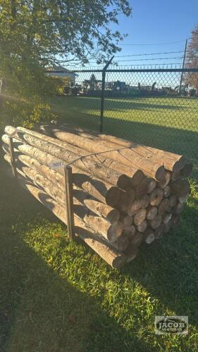 40 - 5IN X 8FT CEDAR POSTS