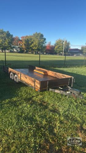 14FT X 76IN TANDEM FLAT DECK TRAILER